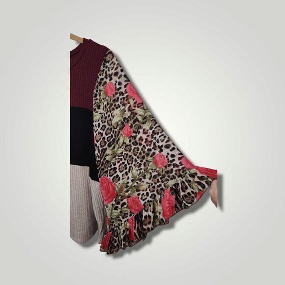 Lilypad ladies color block blouse pullover top Size small - Picture 5 of 8